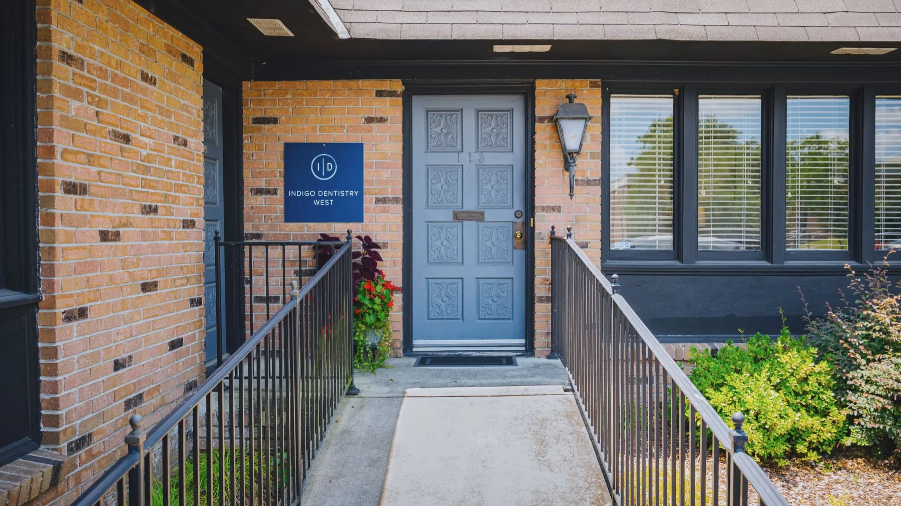 The entrance to Indigo Dentistry at 113 Medical Circle in West Columbia, South Carolina